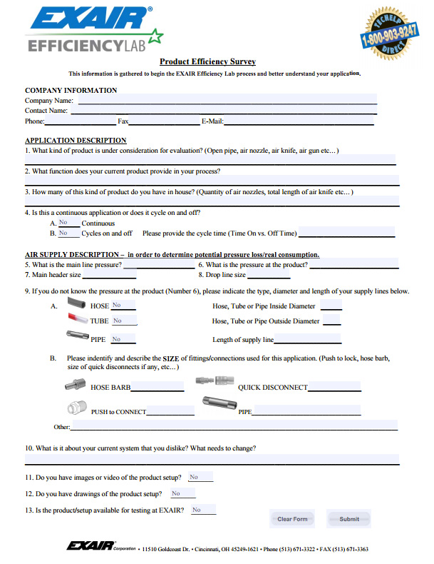 EXAIR爆破产品调查