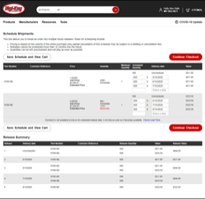 Digi-Key scheduling tool